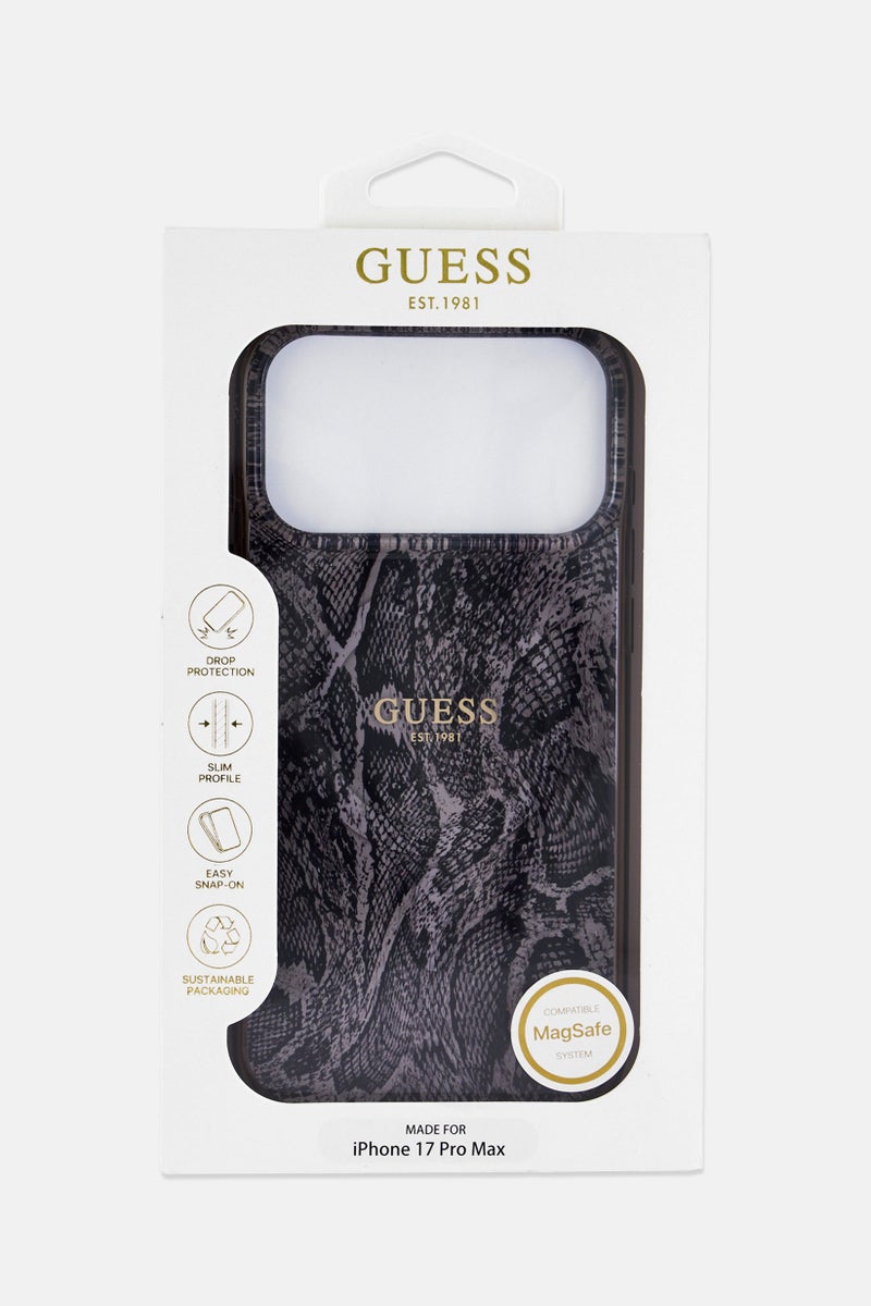 GUESS iPhone 17 Pro Max Magsafe Python Pattern Mobile Case, Multicolor - Image 1